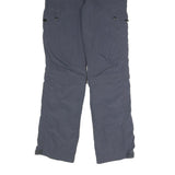 CHERIANO Womens Regular Blue Cargo Trousers W27 L31 Zip Polyester Blend Pockets