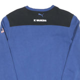 PUMA Mens Blue & Black Sweatshirt Crew Neck S Cotton Logo Graphic