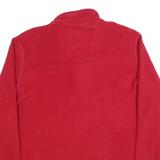 CHAPS Mens Red Jumper Plain Half Zip PullOver Polyester Blend XL Casual Warm