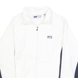 FILA Mens White & Navy Zip Jacket M Polyester Sport Casual Lightweight