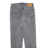 LEVI'S 501 BIG E Womens Jeans Grey Regular Straight Denim Raw W26 L28 Vintage