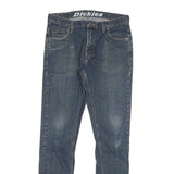 DICKIES Mens Slim Blue Denim Slim Fit Jeans W31 L32 Casual Comfort Zip