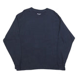 CHAMPION Mens Navy Blue Long Sleeve Crew Neck T-Shirt XL Cotton Blend