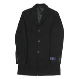 NEXT Womens Black Wool Jacket S Button Closure Classic Formal Coat