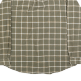 TOMMY HILFIGER Mens Green & Cream Checked Cotton Shirt XL Classic Casual
