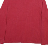 POLO RALPH LAUREN Mens Red Cotton Blend Plain Pullover Jumper Crew Neck XL