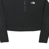 THE NORTH FACE Womens Black Zip Fleece Jacket S Polyester Blend Warm Casual