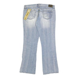 DOLCE & GABBANA Womens Blue Regular Bootcut Denim Medium W31 L29 Distressed Zip