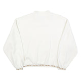 SDI Womens White Ski Wear Collar XL Cotton Blend Pullover Sweatshirt Ski Style