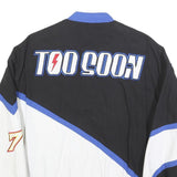 Mens Black & White Motorsport Cotton Blend Zip Jacket M Racing Inspired 1998