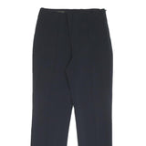 ESCADA Womens Polyester Blend Navy Regular Straight Trousers W28 L27 Smart