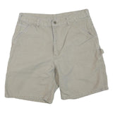 CARHARTT Mens Shorts Beige Casual M W32 Utility Workwear Cotton Blend
