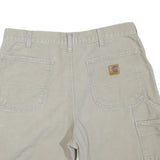 CARHARTT Mens Shorts Beige Casual M W32 Utility Workwear Cotton Blend
