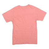 CHAMPION Womens Pink Cotton Blend Logo Graphic T-Shirt S Short Sleeve Crew Neck