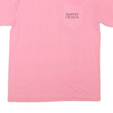 SUN Womens Pink & Blue Papeete Graphic T-Shirt L Short Sleeve Crew Neck Summer