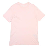 NIKE Mens Pink T-Shirt M Short Sleeve Crew Neck Swoosh Logo Casual