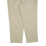 DICKIES Mens Regular Beige Cotton Blend Trousers W42 L30 Zip Closure Classic Fit