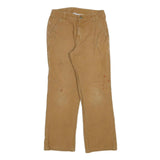 CARHARTT Womens Jeans Beige Regular Straight Denim W26 L28 Workwear Durable Zip