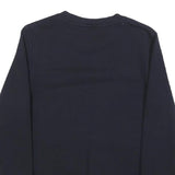 TOMMY HILFIGER Womens Navy Blue Sweatshirt Crew Neck S Classic Logo Est 1985