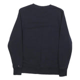 TOMMY HILFIGER Womens Navy Blue Sweatshirt Crew Neck S Classic Logo Est 1985