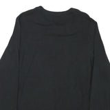 ADIDAS Mens Black Bellarmine Knights Swimming Graphic T-Shirt Long Sleeve Crew