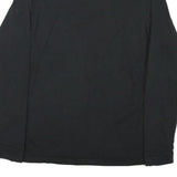 ADIDAS Mens Black Bellarmine Knights Swimming Graphic T-Shirt Long Sleeve Crew