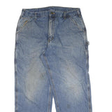 CARHARTT Mens Jeans Blue Regular Straight Denim Medium W36 L30 Workwear