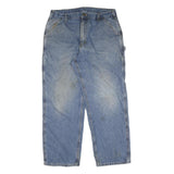 CARHARTT Mens Jeans Blue Regular Straight Denim Medium W36 L30 Workwear