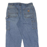 CARHARTT Mens Jeans Blue Regular Straight Denim Medium W36 L30 Workwear