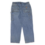 CARHARTT Mens Jeans Blue Regular Straight Denim Medium W36 L30 Workwear