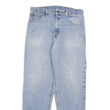 CARHARTT Mens Relaxed Light Blue Denim Jeans W32 L30 Casual Workwear Zip Closure