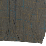 JAC DALE Womens Brown Checked Shirt Long Sleeve Collared M Elegant