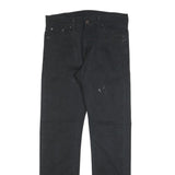 LEVI'S 513 Mens Jeans Black Regular Slim Denim Medium W30 L32 Classic Zip