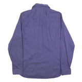 TED BAKER Mens Blue Shirt M Cotton Blend Casual Smart Workwear