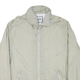 NEYELLE Womens Beige Jacket XL Polyester Blend Plain Zip Lightweight Casual