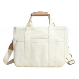 Anymom Mommy Diaper Bag Beige Nappy Handbag Waterproof Messenger Canvas Ins Style Maternity Hobos Bag for Stroller