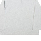 OOCHI VERDI Womens Light Grey Sweatshirt Embroidered Collar M Long Sleeve Casual