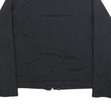 NIKE Womens Black & White Sports Zip Up Polyester Jacket L Lightweight