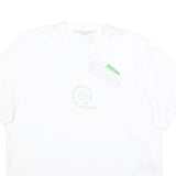 STELLA MCCARTNEY Womens White Organic Cotton Blend Graphic T-Shirt XS Short