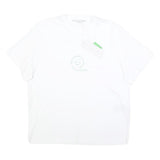 STELLA MCCARTNEY Womens White Organic Cotton Blend Graphic T-Shirt XS Short