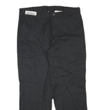 DICKIES Mens Cotton Blend Black Regular Fit Straight Leg Trousers W34 L29
