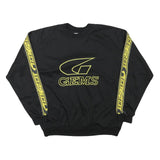 GEMS Mens Black & Yellow Logo Crew Neck XL Sports Style Sweatshirt