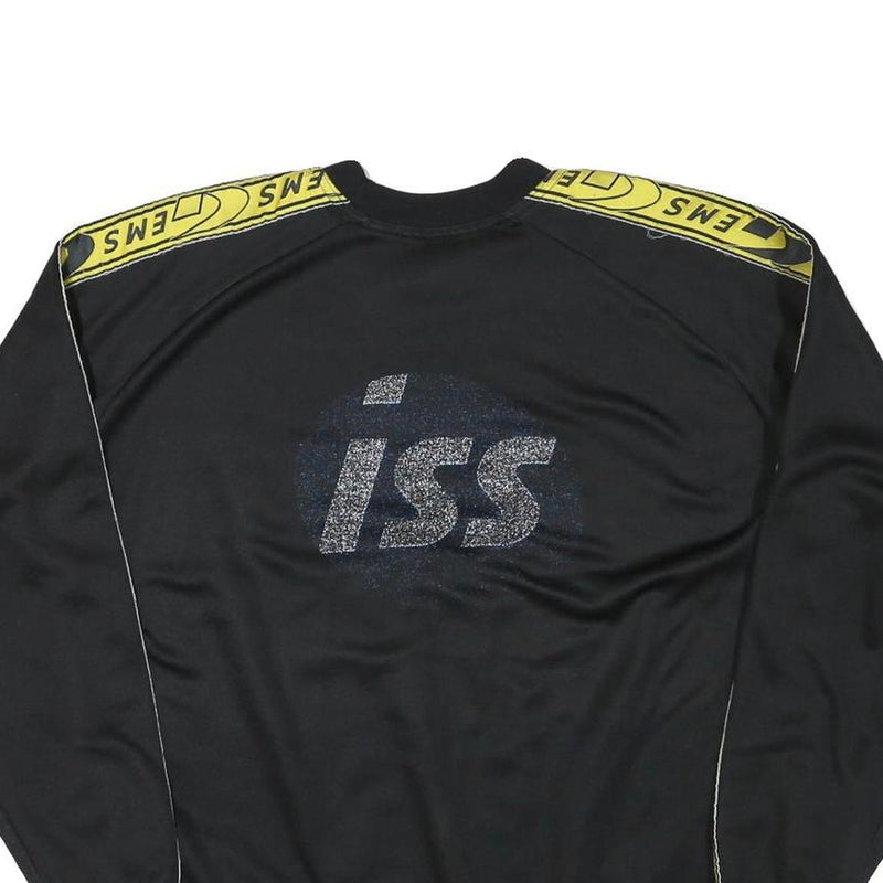 GEMS Mens Black & Yellow Logo Crew Neck XL Sports Style Sweatshirt