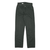 REPLAY Mens Regular Fit Black Cotton Blend Zip Trousers W27 L30 Classic Straight