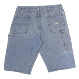 WRANGLER Mens Denim Blue Casual Shorts L W36 Cotton Relaxed Fit Pocketed