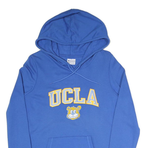 CHAMPION Womens Blue UCLA Pullover Hoodie M Cotton Blend M