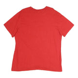 NIKE Mens Red Air Graphic T-Shirt XL Short Sleeve Crew Neck Casual Cotton