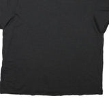 CALVIN KLEIN Mens Black Striped Short Sleeve Polo Shirt 2XL Cotton Blend