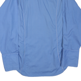 ARROW Mens Blue Shirt L Classic Cotton Blend Button-Down Long Sleeve