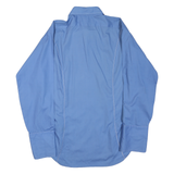 ARROW Mens Blue Shirt L Classic Cotton Blend Button-Down Long Sleeve